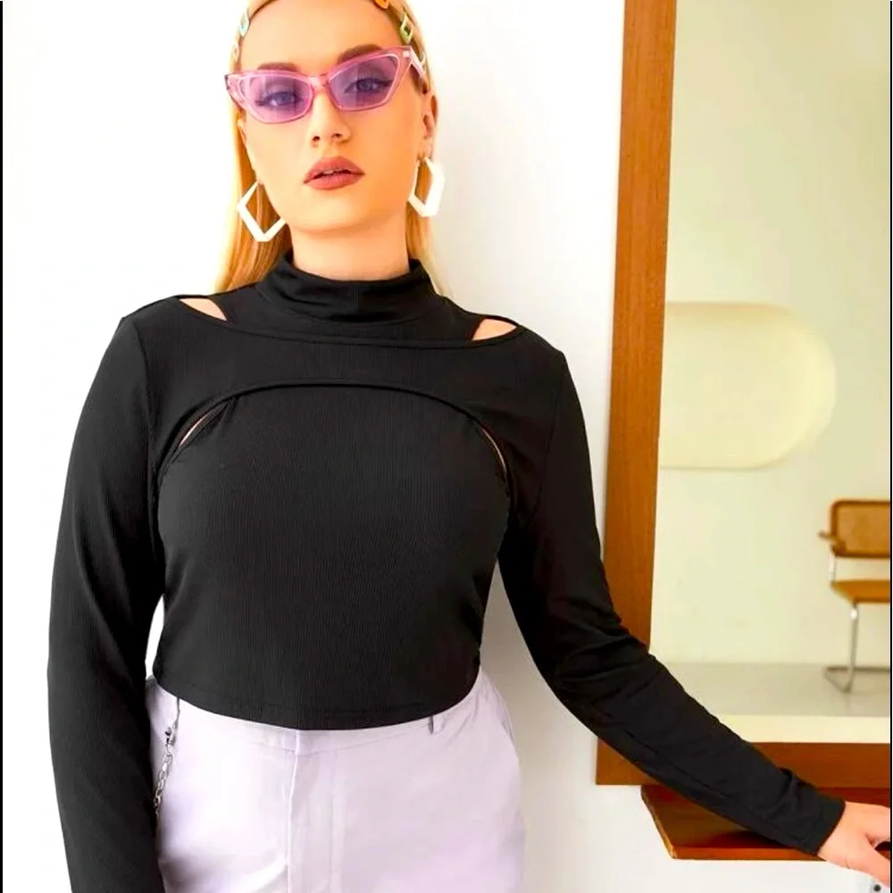 2 in 1 Turtleneck Tee - Picture 1 of 3